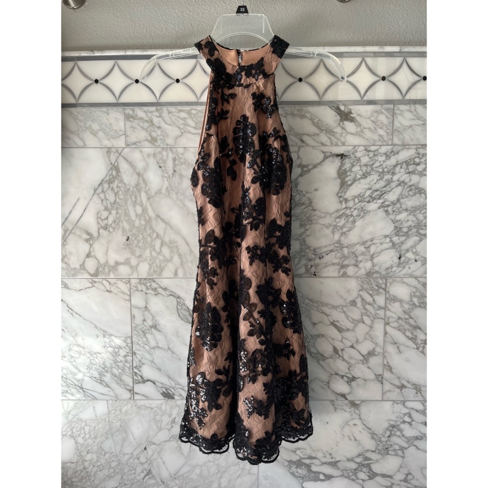 Women's Natural Abbie Sequined Lace Dress